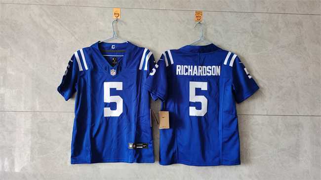 Youth Indianapolis Colts #5 Anthony Richardson Blue 2024 F.U.S.E. Vapor Untouchable Limited Stitched Jersey->detroit lions->NFL Jersey